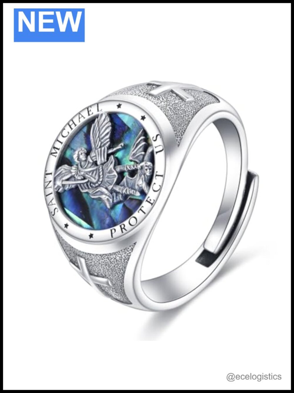 925 Sterling Silver Signet Ring Catholic Jewelry Gift for Men Women